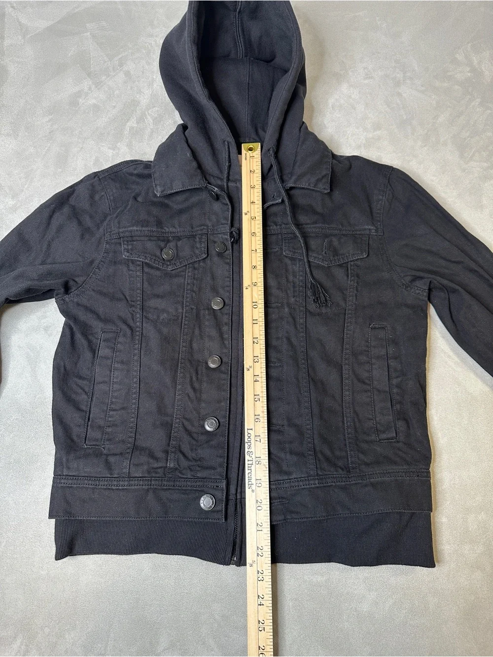 Sun + Stone Black Zip Hoodie
